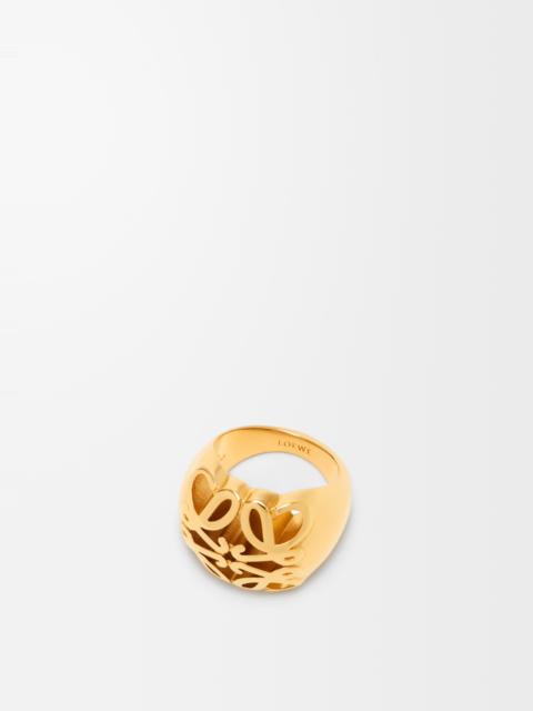 Loewe Anagram Bombé signet ring