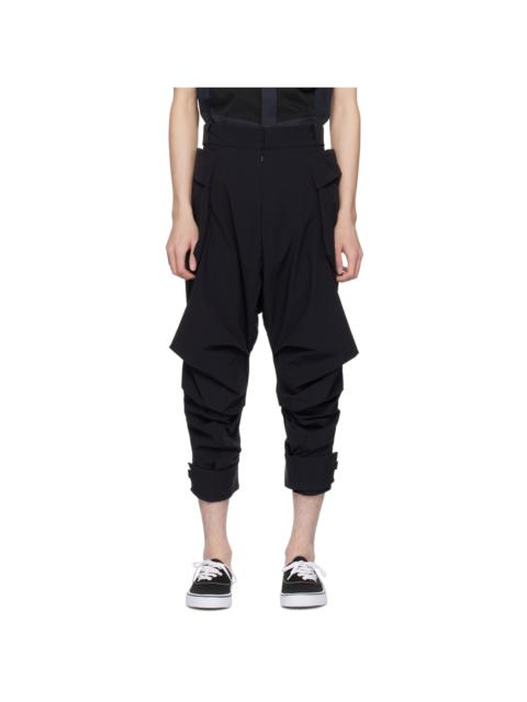 Black Paneled Trousers