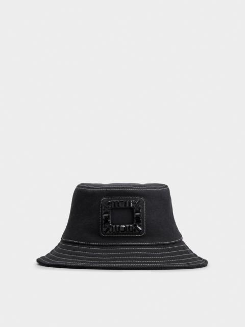 Roger Vivier Viv' Skate Bucket Hat in denim