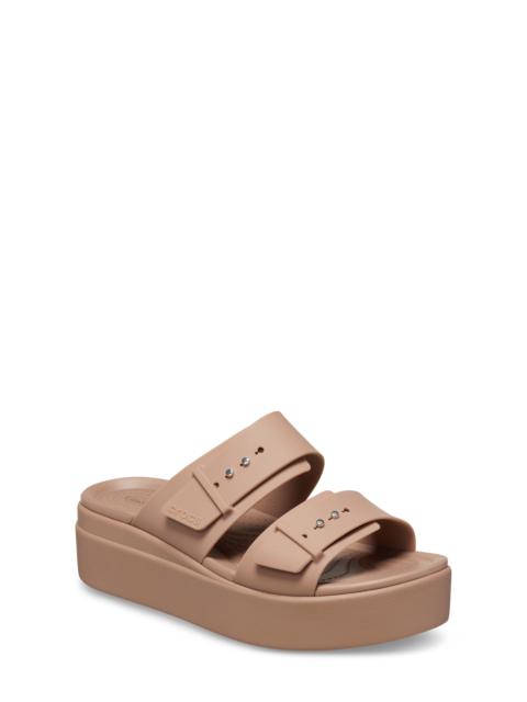 CROCS Brooklyn Wedge Slide Sandal in Latte at Nordstrom
