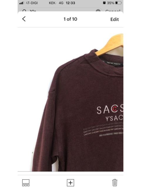 Other Designers Vintage - Vintage  SACSNY Y’SACCS By Yohji Yamamoto Embroided Spellout Sweatshirt