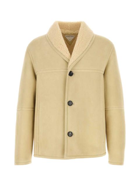 Bottega Veneta Bottega Veneta Men Sand Shearling Jacket