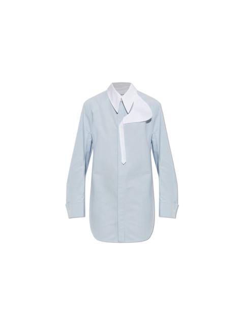 Bottega Veneta BOTTEGA VENETA $1650 Pale Blue Belted Shirt New & Authentic