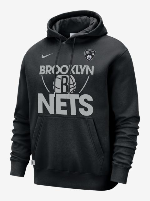 Nike Brooklyn Nets Club Courtside Men's Nike NBA Pullover Hoodie