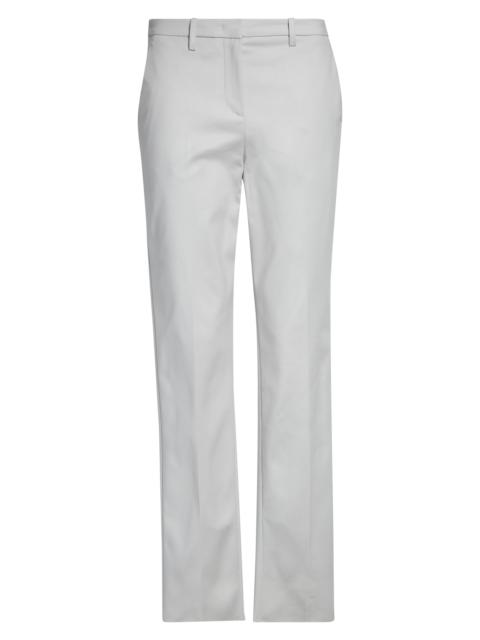 EMPORIO ARMANI Emporio Armani Cotton Couture Straight Leg Pants in Solid Light/Pastel Grey at Nordstrom
