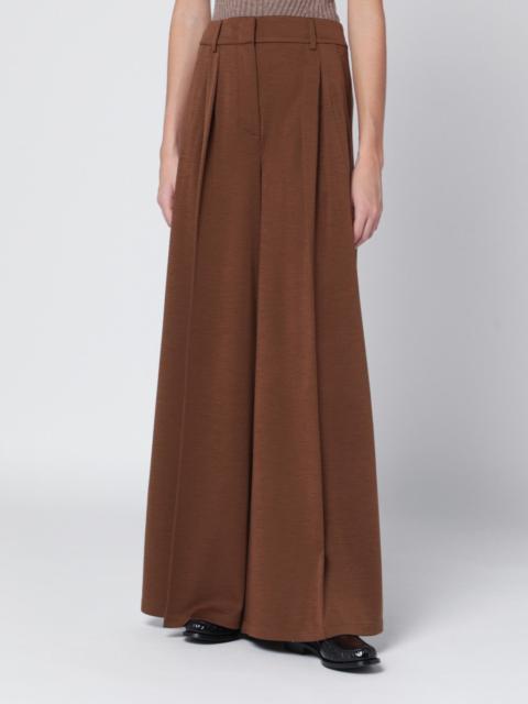 Max Mara Brown wool jersey trousers