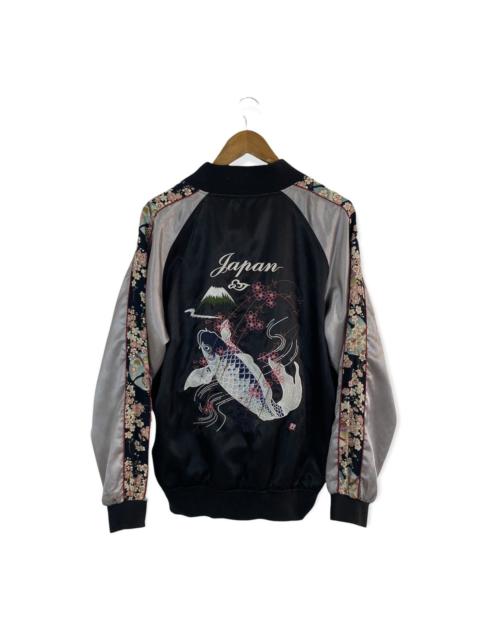 Other Designers Japanese Brand - JAPANESE TRADITIONAL SUKAJAN EMBROIDERED LOGO JACKET