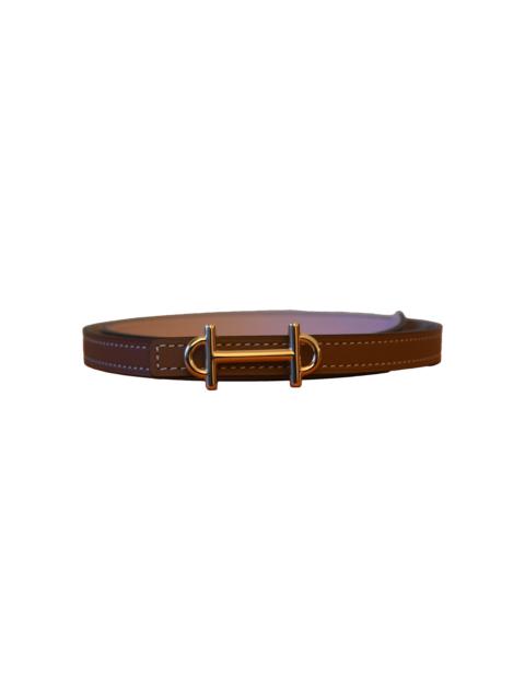 Hermès Hermes Gamma Reversible Belt Gold Hardware Brown