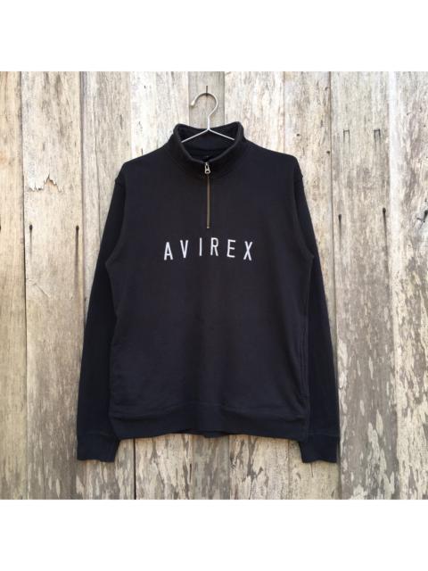 Other Designers Vintage - Vintage Avirex Spell Out Half Zip Sweatshirt