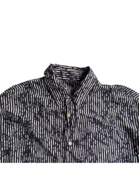 Jean Paul Gaultier JPG Dye Stripe Oversize Rayon Shirt