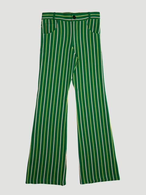 Marni Marni Vertical Stripe Technical Knit Trousers Pants Green