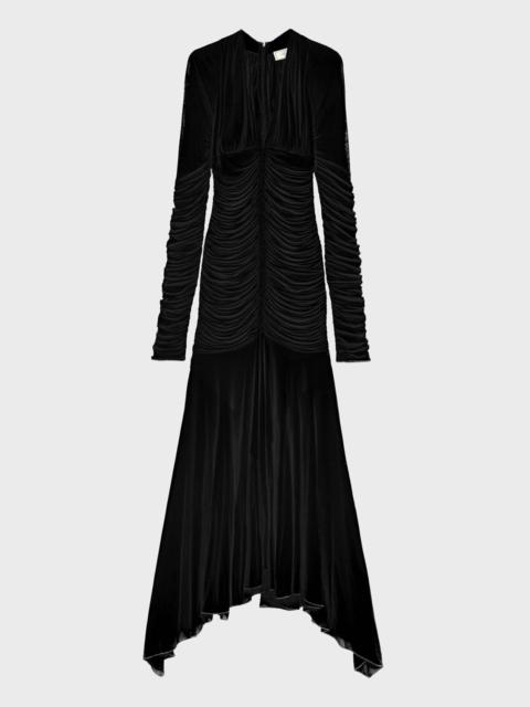 Blumarine MIDI JERSEY DRESS WITH RUFFLES