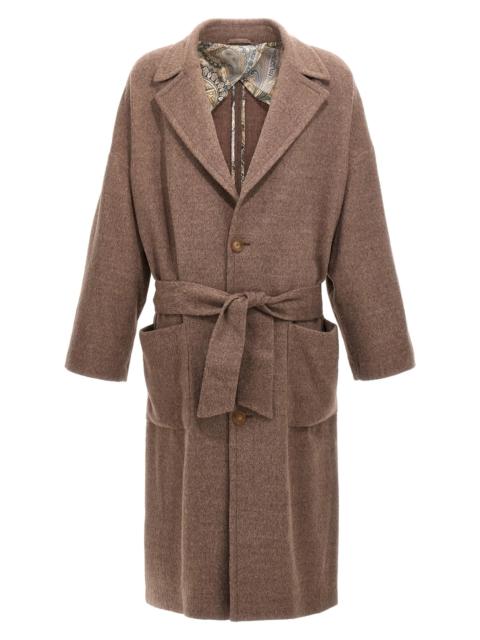 Etro Single-breasted wool coat