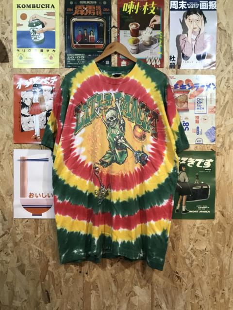 Other Designers Vintage Lithuania Liquid Blue Tye Dye Tee