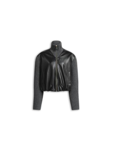 Alaïa VARSITY WOOL KNIT JACKET