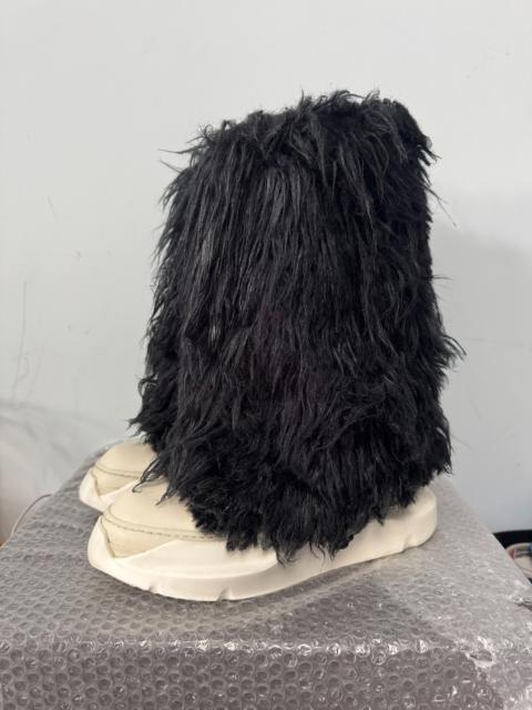 Rick Owens Rick Owens Platform Fuzzy 22FW elephant leg boots