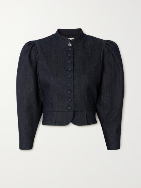 DESTREE Amoako Denim Peplum Jacket