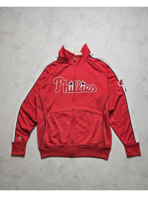 Other Designers Majestic - VTG Philadelphia Phillies MLB baseball Full-Zip Track Jacket