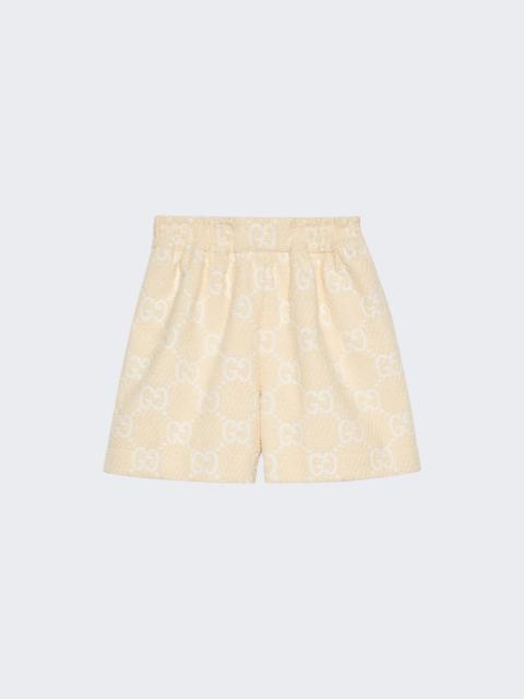 GUCCI Gg Terrycloth Shorts Ivory