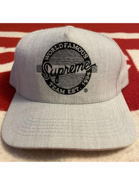 Supreme College Circle Logo 5 panel cap hat snapback FW2008