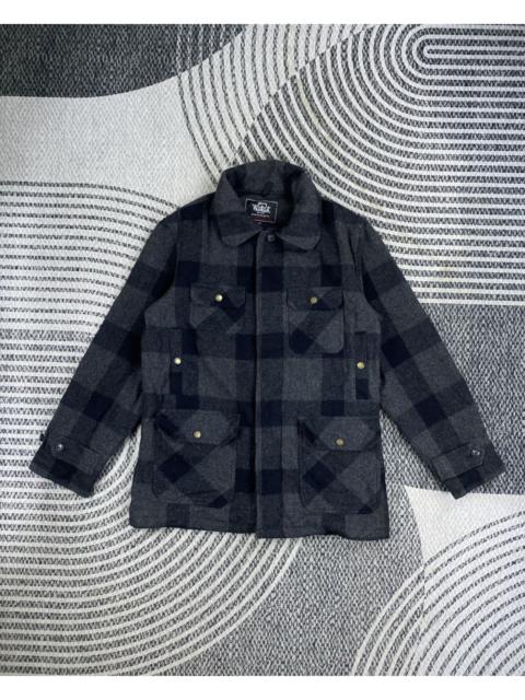Other Designers Woolrich Woolen Mills - 🔥Vintge Woolrich X Rattle Trap Grey Checked Wool Jacket