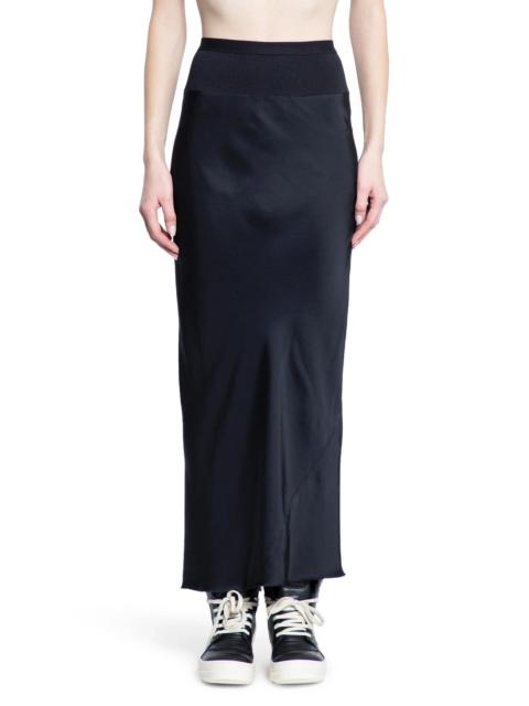 Rick Owens Hollywood-Calf-Bias-Skirt-In-Washed-Charmeuse