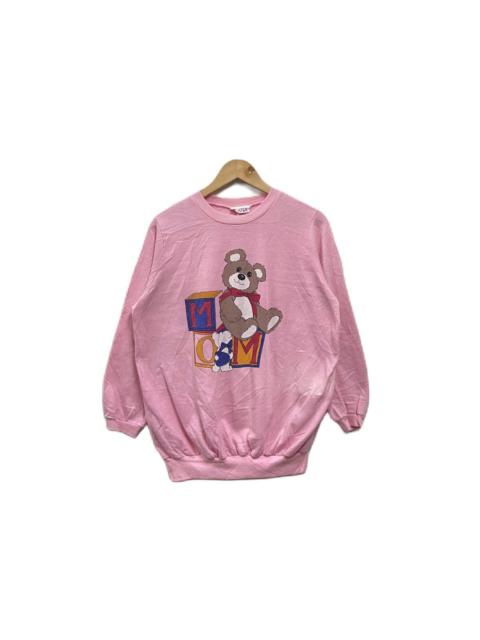 Other Designers Vintage 80s MOM Teddy Bear sweatshirt 100% acrylic