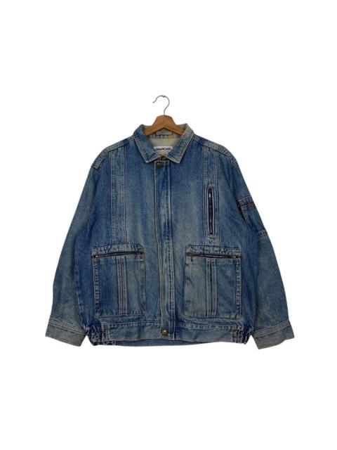 Other Designers Japan Rags - Vintage 90's GRANCISCO Washed Blue Denim Jacket #2733-C123