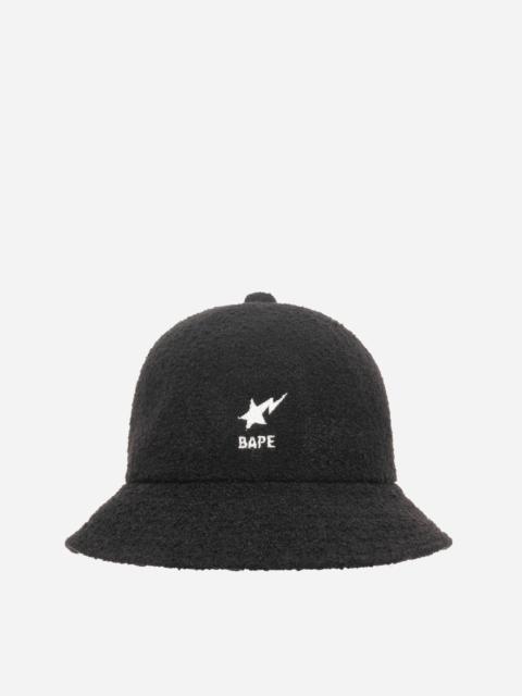 A BATHING APE® Bape Sta Pile Bucket Hat Black