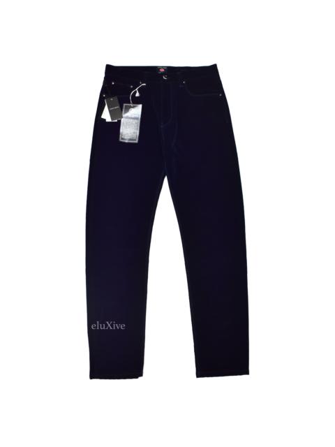 Other Designers Armani x Bugatti Navy Velvet Pants DS