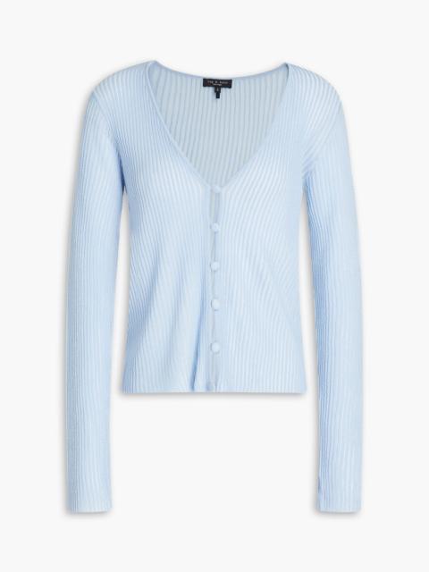 rag & bone Dorit ribbed merino wool-blend cardigan
