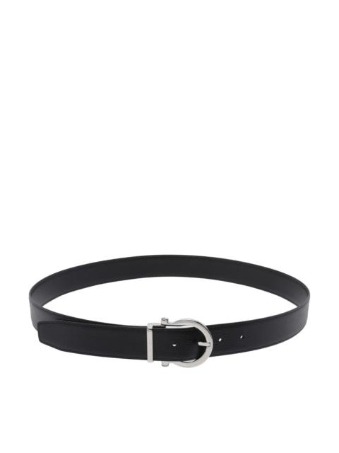 FERRAGAMO Ferragamo Men Single Gancini Adjustable And Reversible Belt