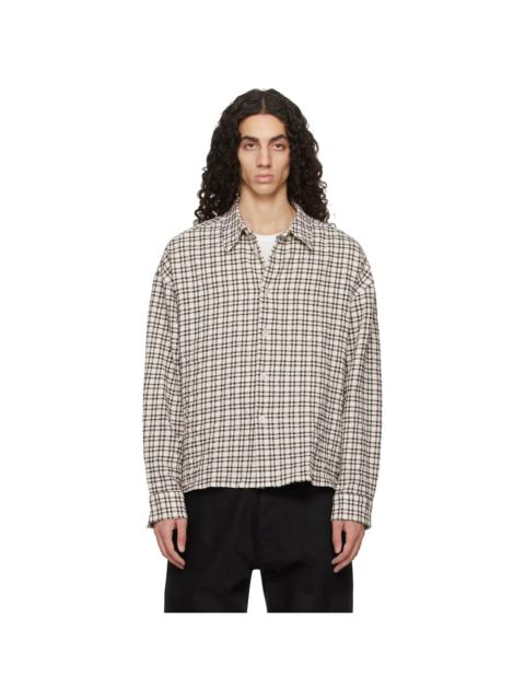 Studio Nicholson Beige & Black Nostra Shirt