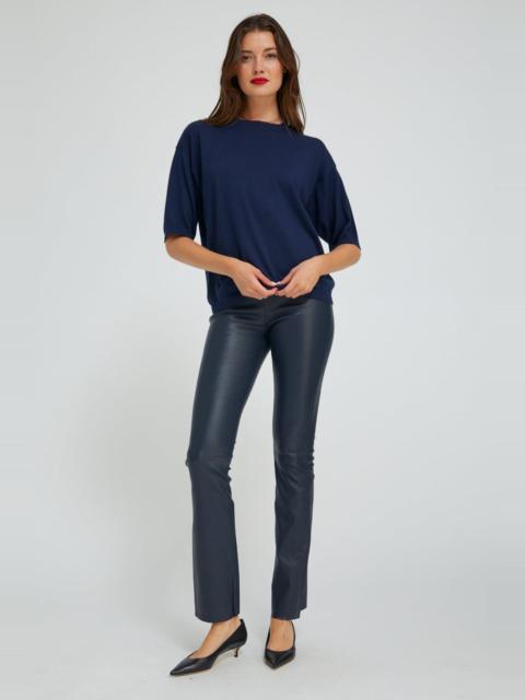 SPRWMN MIDNIGHT LEATHER MICRO FLARE