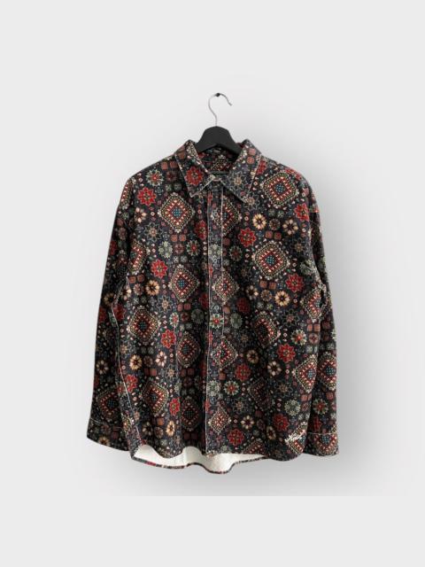 STEAL! FW23 Kith Printed Wide Wale Cord Apollo Shirt (M)