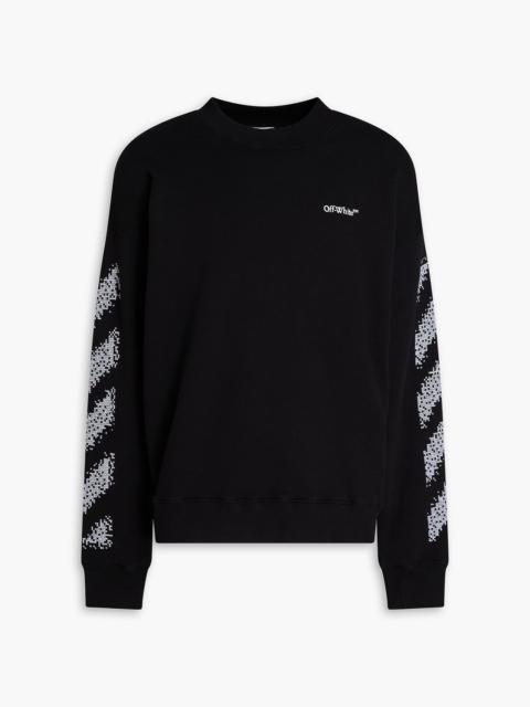 Off-White Printed French cotton-terry sweatshirt