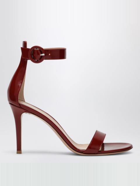 Gianvito Rossi Bordeaux Sandal Portofino 85