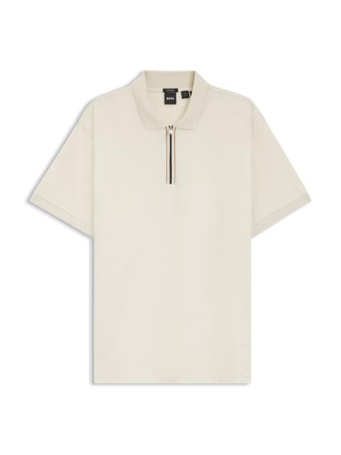 BOSS REGULAR-FIT POLO SHIRT IN MERCERIZED COTTON