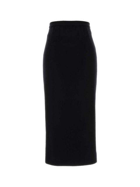 Dolce & Gabbana Dolce & Gabbana Women Black Wool Skirt