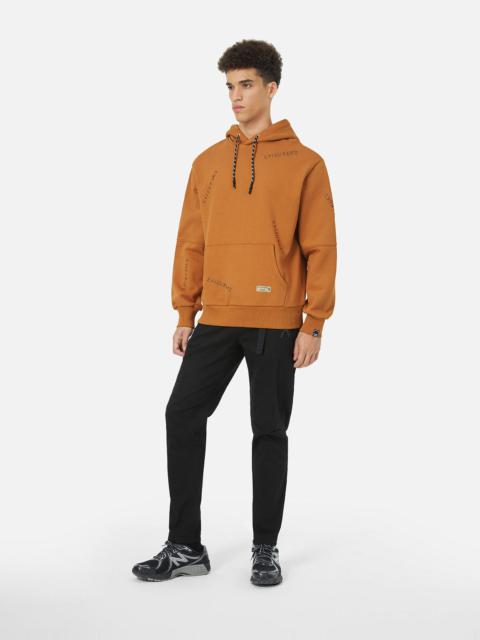 EVISU Allover Logo Embroidery Relax Fit Hoddie