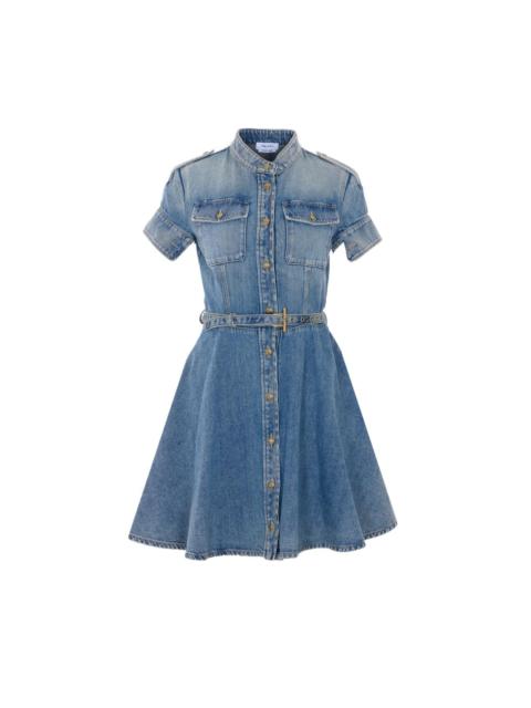 Alexander McQueen Mcqueen Women Denim Mini Dress