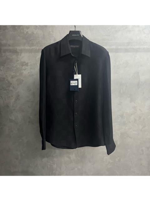Louis Vuitton Louis Vuitton 2025 Black Plaid Jacquard Single-Breasted Long-Sleeve Shirt