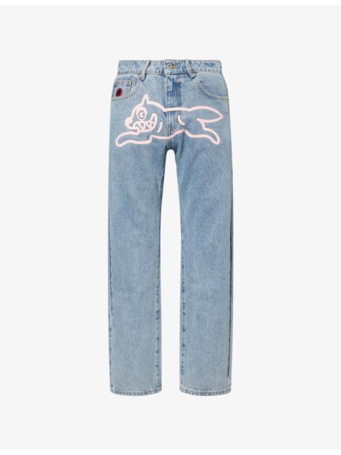 ICECREAM Running Dog Straight-Leg Denim Jeans