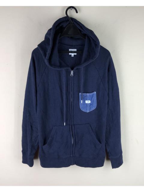 Other Designers Lee - LEE SANFORIZED SHRUNK DARK BLUE SWEATER HOODIE