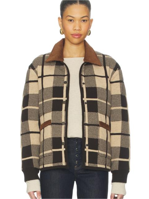 GUEST IN RESIDENCE Quilted Plaid Liner Jacket