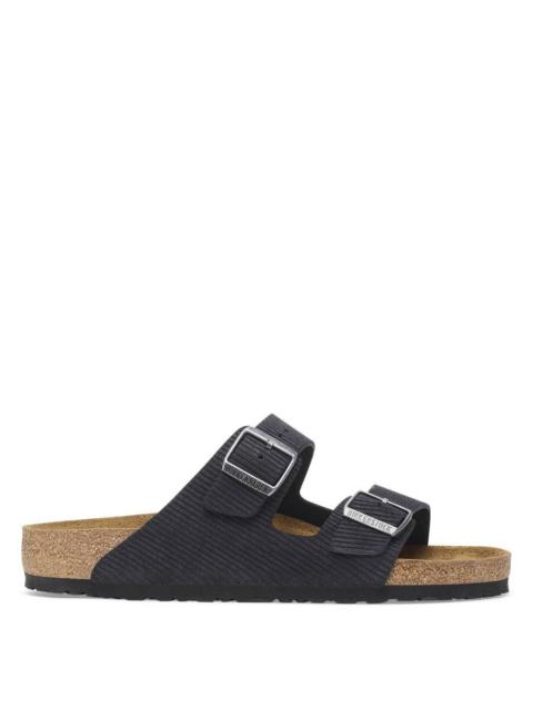 BIRKENSTOCK Birkenstock Men's Midnight Arizona Suede Embossed Slides