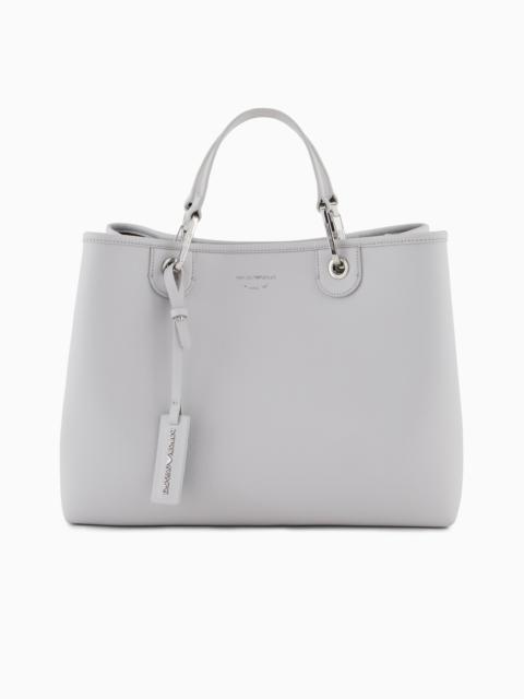 EMPORIO ARMANI MEDIUM MYEA SHOPPER BAG WITH DEER PRINT