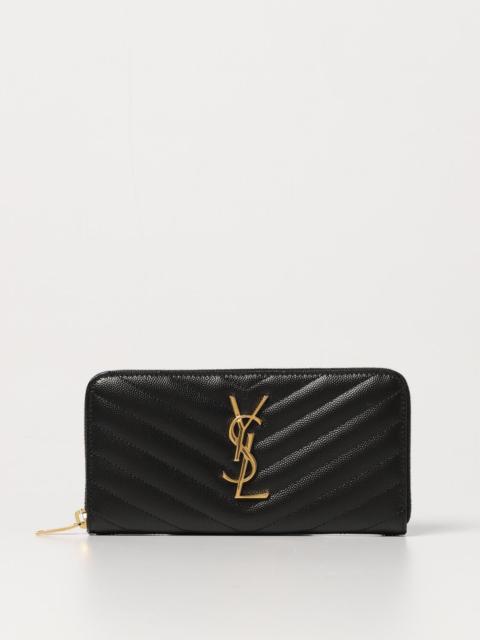 SAINT LAURENT Saint Laurent wallet in quilted leather with monogram