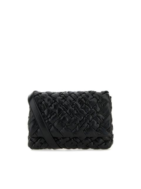 Bottega Veneta Bottega Veneta Veneto Intrecciato Black Leather Shoulder Bag