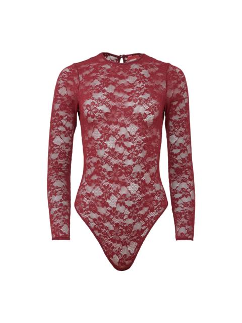 Fleur du Mal Le Stretch Lace LS Bodysuit
